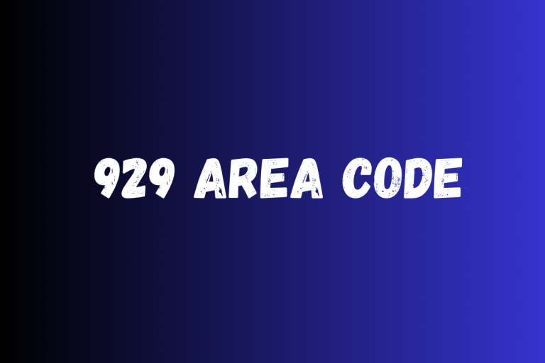 929 Area Code